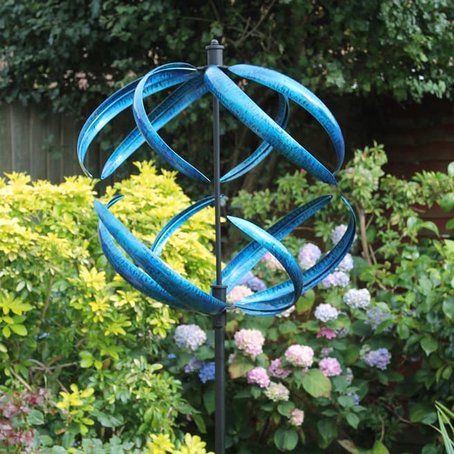 Creekwood Blue Sphere Wind Sculpture