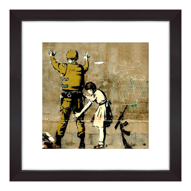 Banksy Girl Searches Soldier, 33x33cm