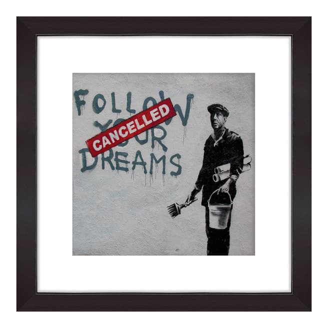 Banksy Follow Your Dreams, 33x33cm