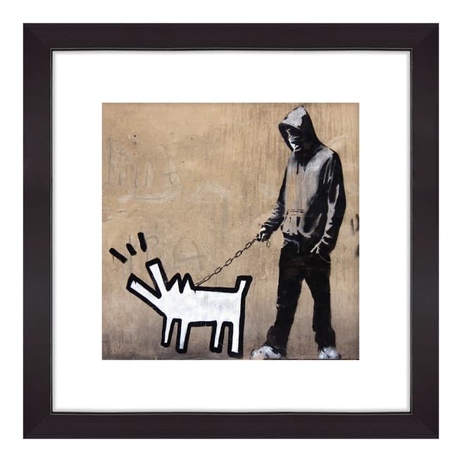 Banksy Harings Dog, 33x33cm