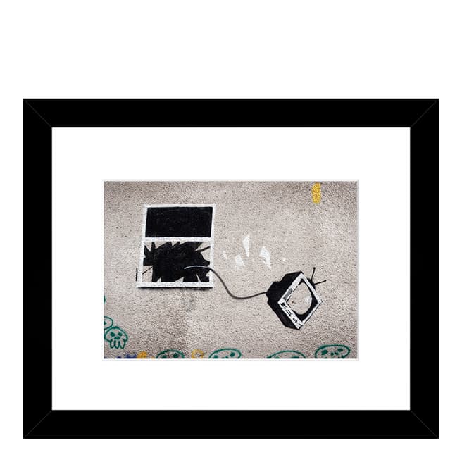 Banksy TV Out Of The Window, 33x30cm