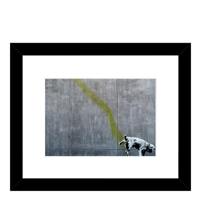 Banksy Pissing Dog 2011, 30x24cm