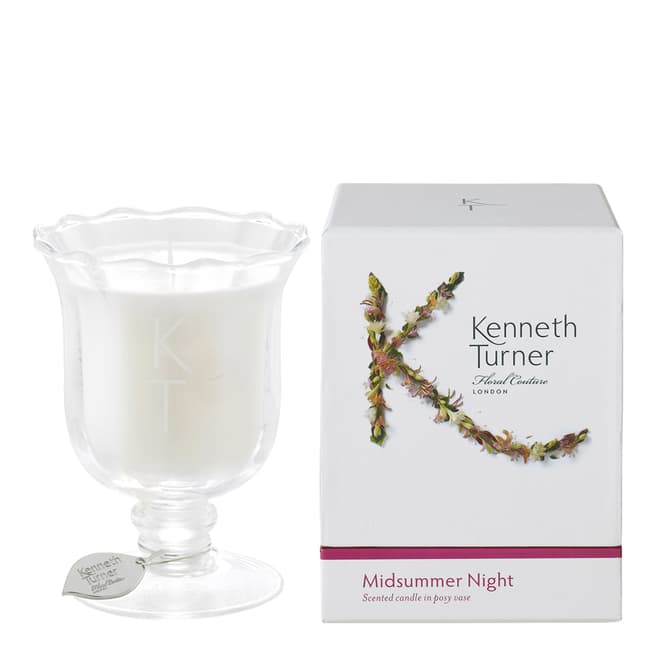 Kenneth Turner Midsummer Night Candle in Posy Vase 200g