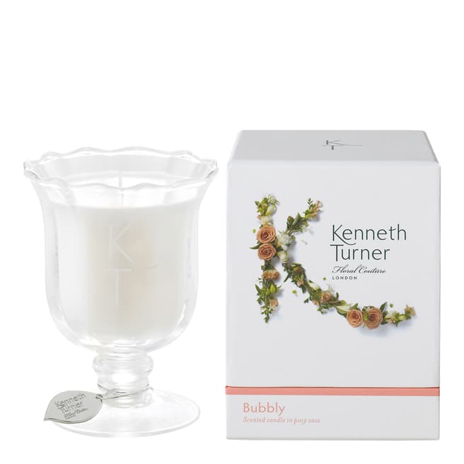 Kenneth Turner Bubbly Scented Candle in Posy Vase, 200g