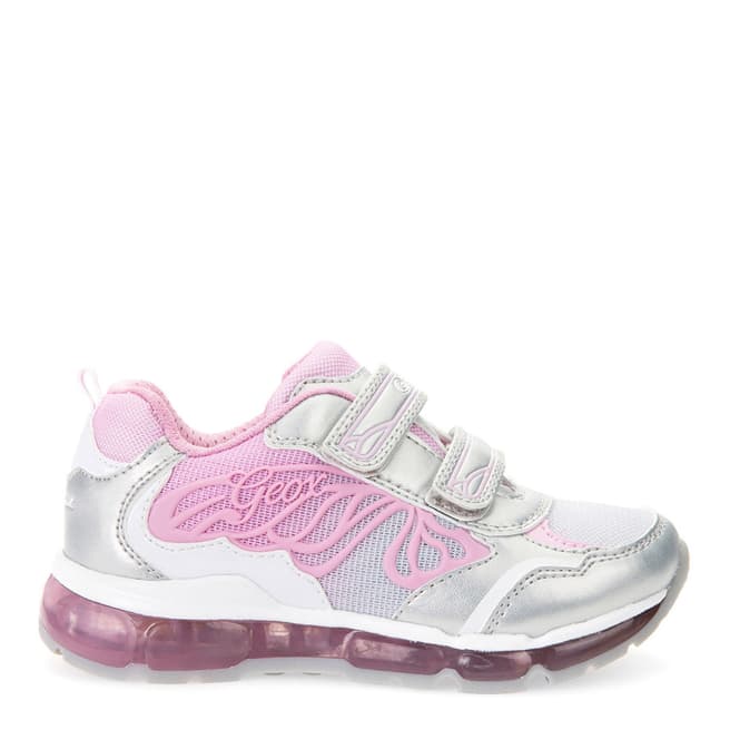 Geox Silver/Pink J Android Trainers