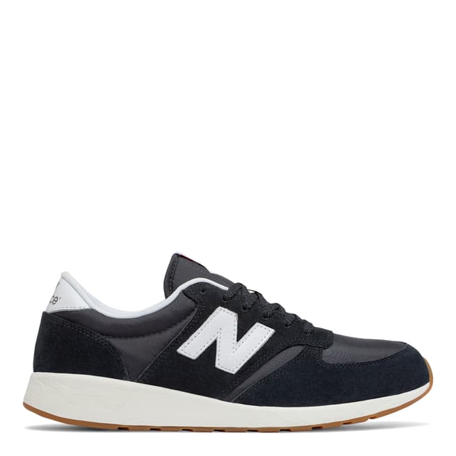 New Balance Men's Black/White Suede 420 Trainers