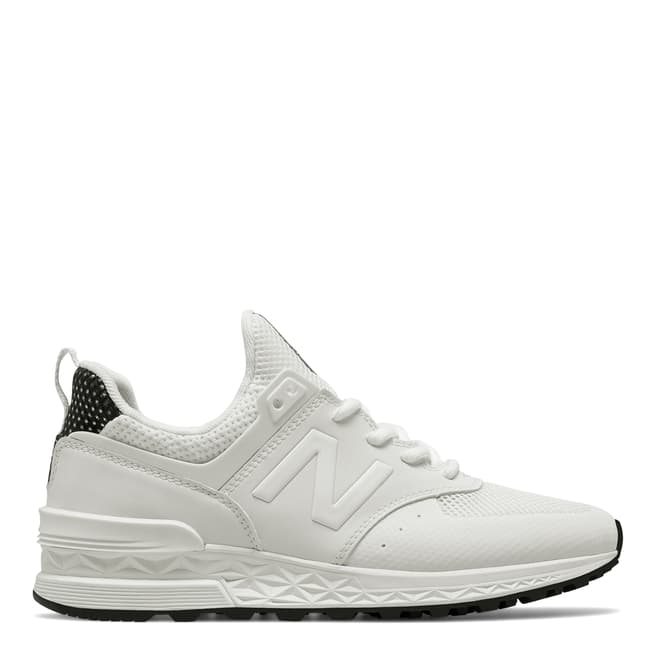 New Balance Women's White Leather 574 Trainers
