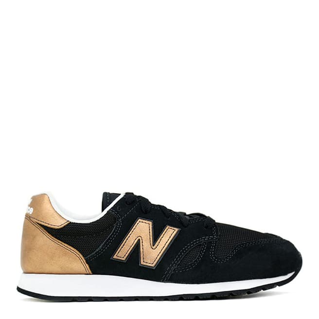 New Balance Women's Black/Gold Suede 520 Trainers