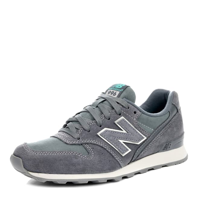 New Balance Womens Grey Suede 996 Trainer