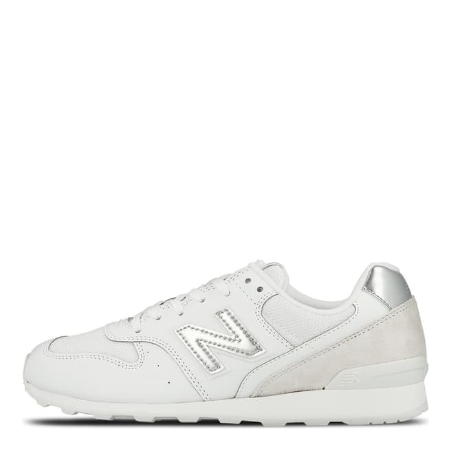 New Balance Womens White Suede 996 Trainer