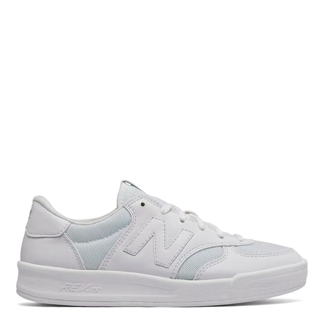 New Balance Womens White Leather 300 Trainer
