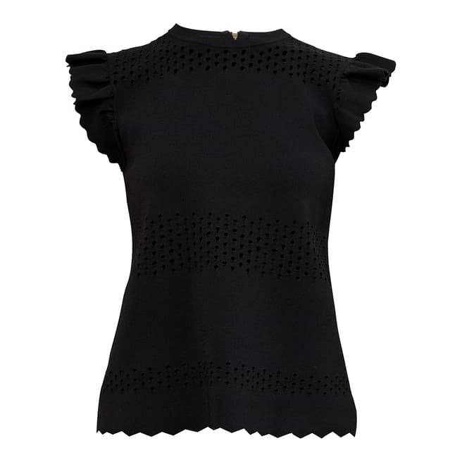 Ted Baker Black Jesile Stitch Detail Top
