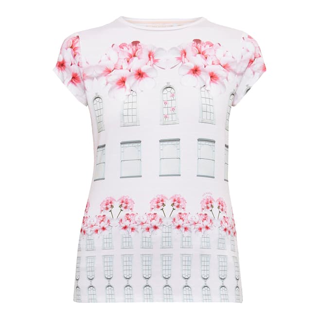 Ted Baker Baby Pink Jessah Window Box Fitted Tee