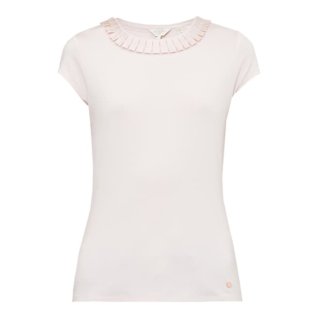 Ted Baker Baby Pink Sillia Frill T-Shirt