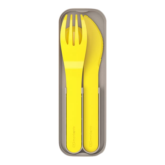Monbento Yellow Pocket Cutlery Set