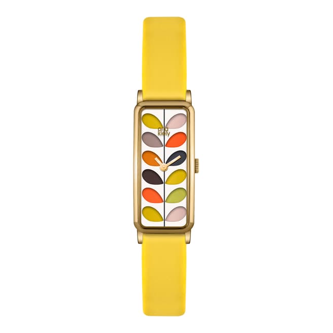 Orla Kiely Yellow/Multi Quartz Slim Watch