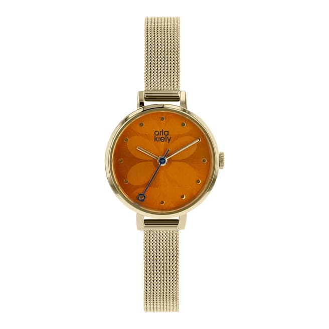 Orla Kiely Orange/Gold Quartz Watch