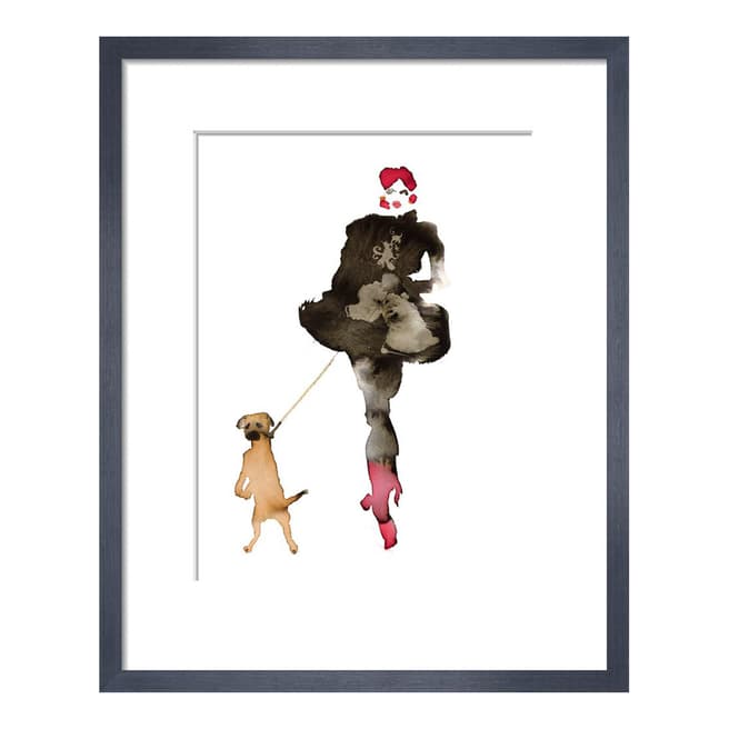 Paragon Prints What To Wear When Walking The Dogs 8 36x28cm Framed Print