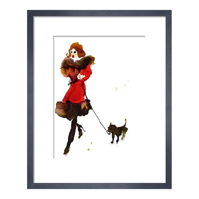 Paragon Prints What To Wear When Walking The Dogs 3 36x28cm Framed Print