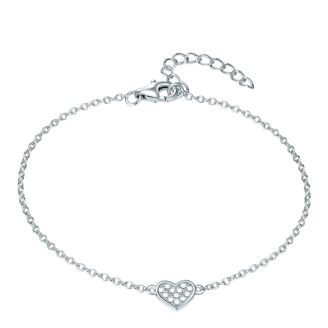 Carat 1934 Silver Heart  Bracelet