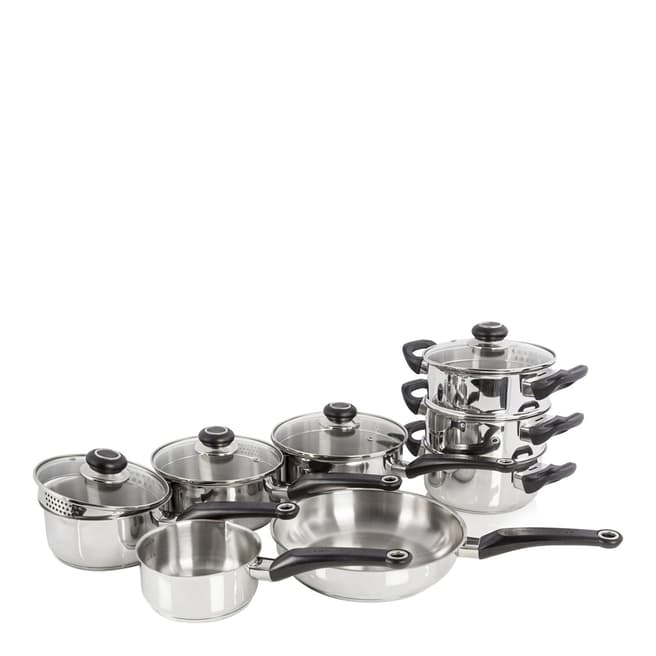 Morphy Richards 8 Piece Stainless Steel Pan Set