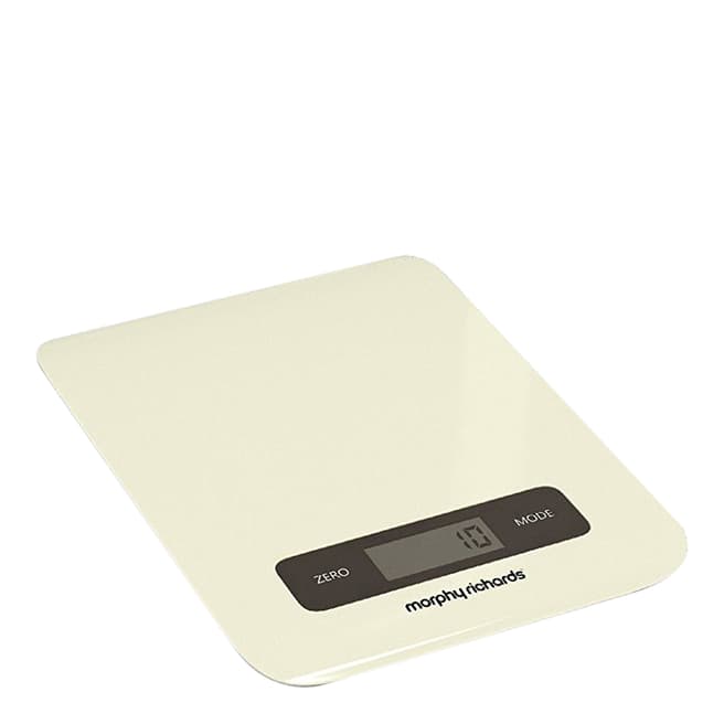 Morphy Richards Cream Electronic Kitchen Scale