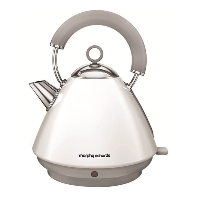 Morphy Richards Off White Accents Pyramid EPP Kettle