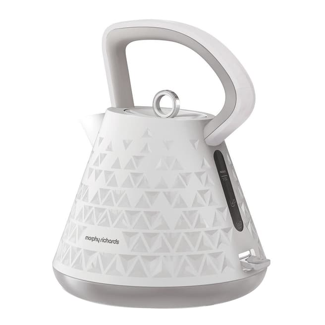 Morphy Richards White Pyramid Prism Kettle