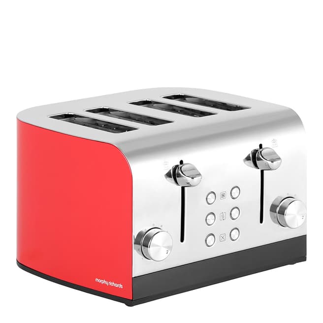 Morphy Richards Red Equip 4-Slice Toaster