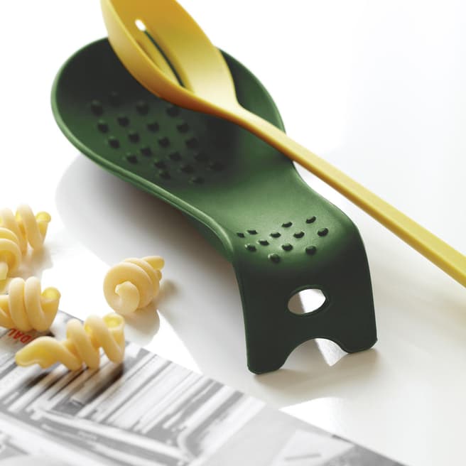 Steel Function Green Silicone Spoon Rest