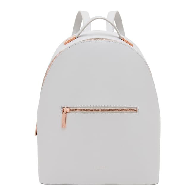 Ted Baker Womens Grey Leather Jarvis Mini Grain Backpack