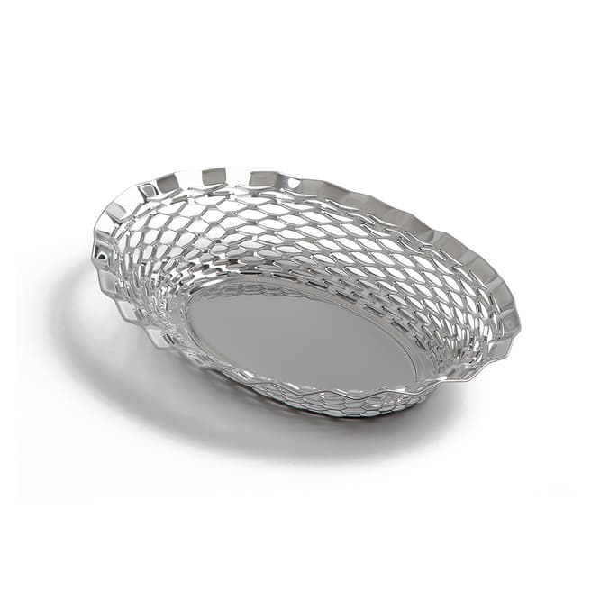 Steel Function Oval Bread Basket, 24 x 18cm