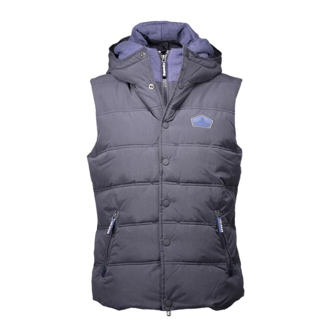 Superdry Grey Microfibre Pitching Gilet