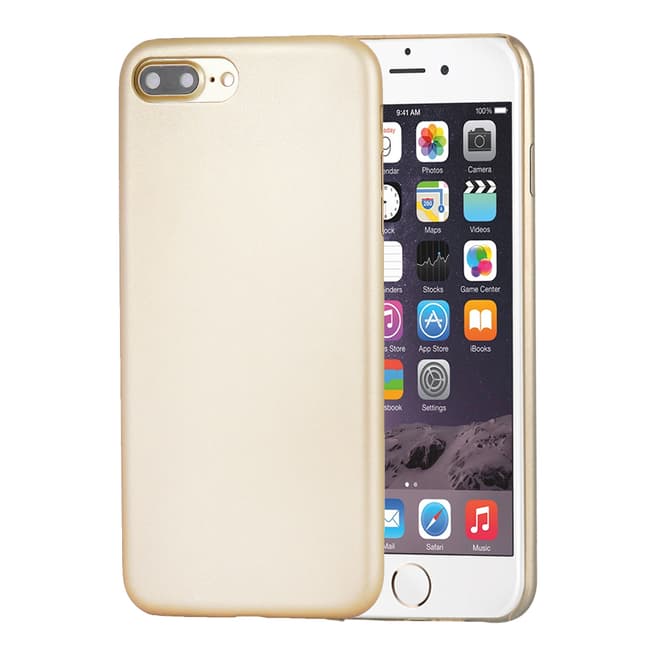 Confetti Leather Effect Pu - Protection Case -  Gold - iPhone 7