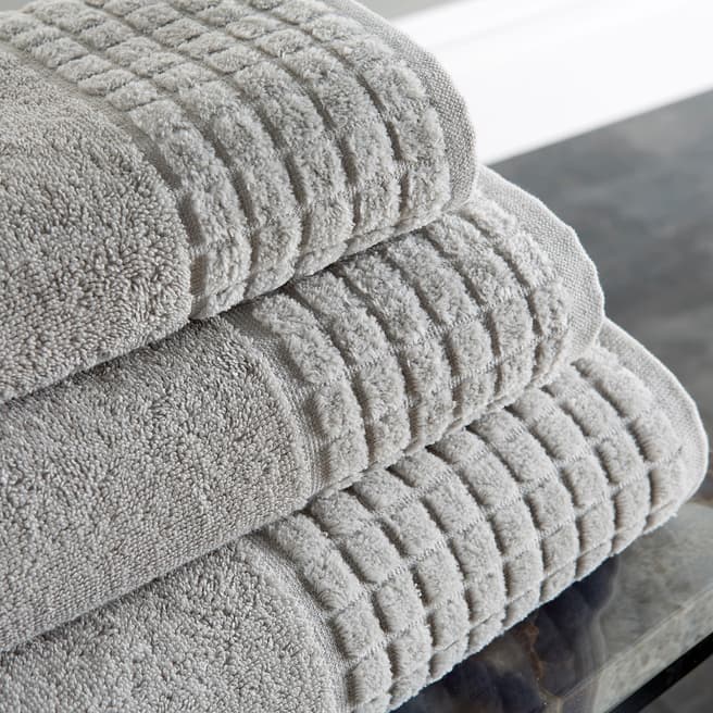Behrens Spa Pair of Hand Towels, Grey