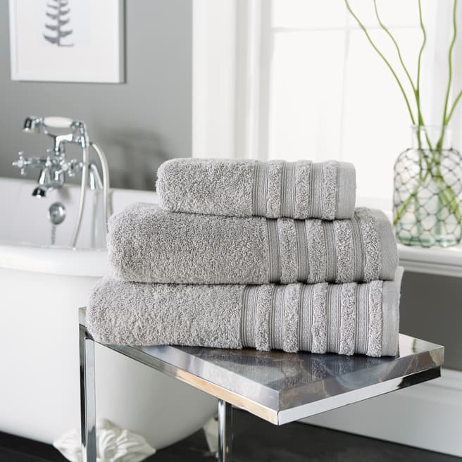 Behrens Revive Pair of Hand Towels, Grey