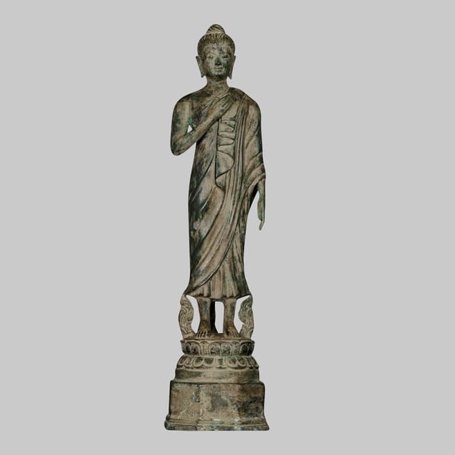 Eastern Treasures 19th Century Bronze Ghandara Buddha Statue