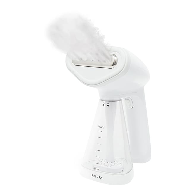 Fridja White F10 Handheld Clothes Steamer