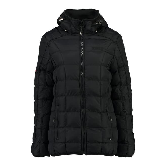 Geographical Norway Women's Black Barbouille Short Parka