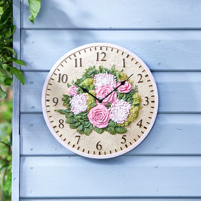 Smart Garden Floral Wall Clock 30cm