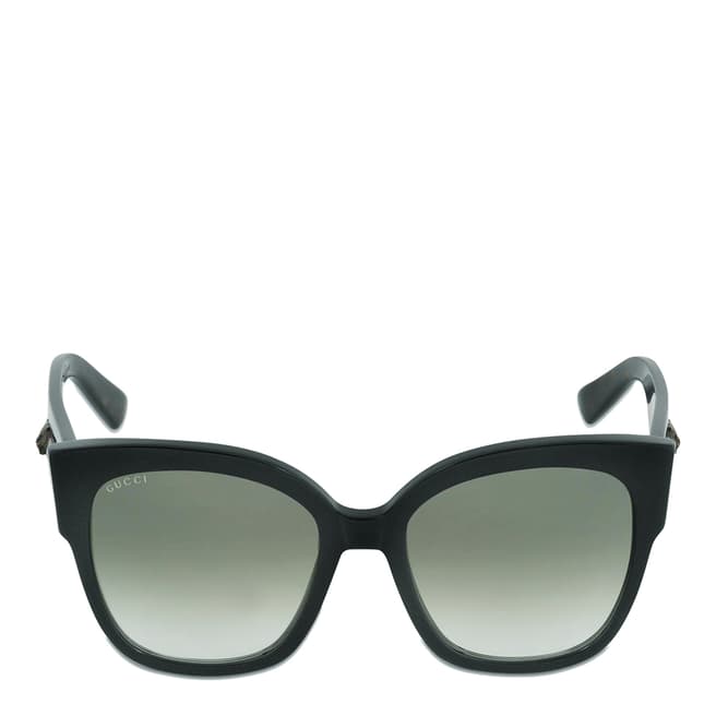 Gucci Women's Black/Brown Sunglasses 55mm