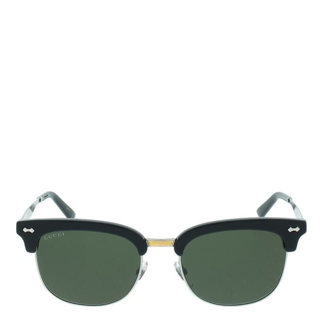 Gucci Unisex Black/Silver Sunglasses 52mm