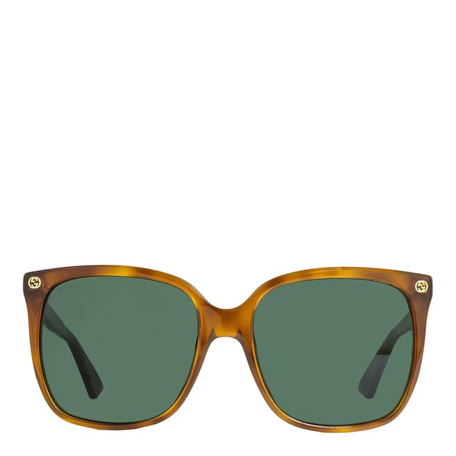 Gucci Women's Brown Sunglasses 57mm