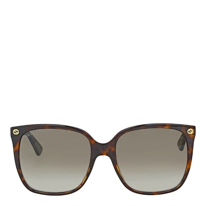 Gucci Women's Brown Sunglasses 57mm