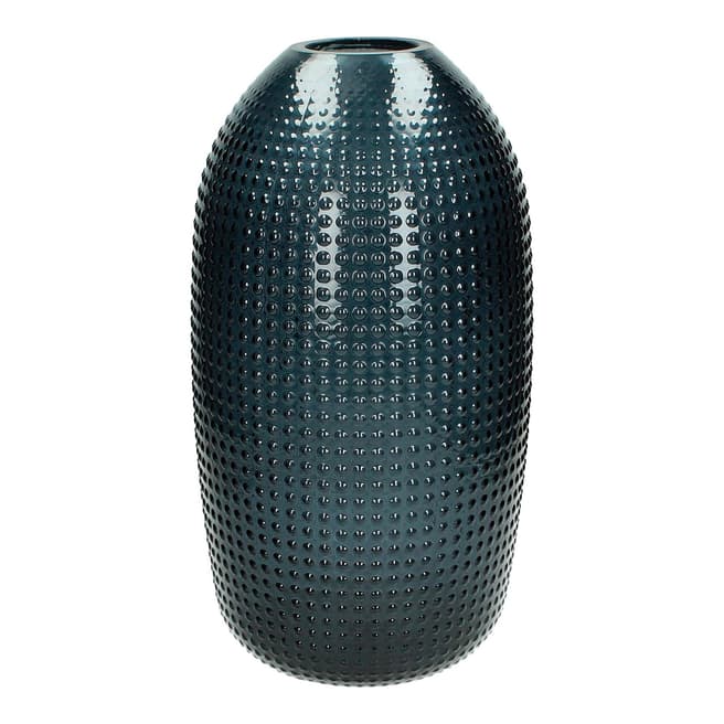 Happy Friday Navy Glass Tall Vase 19x19x39cm