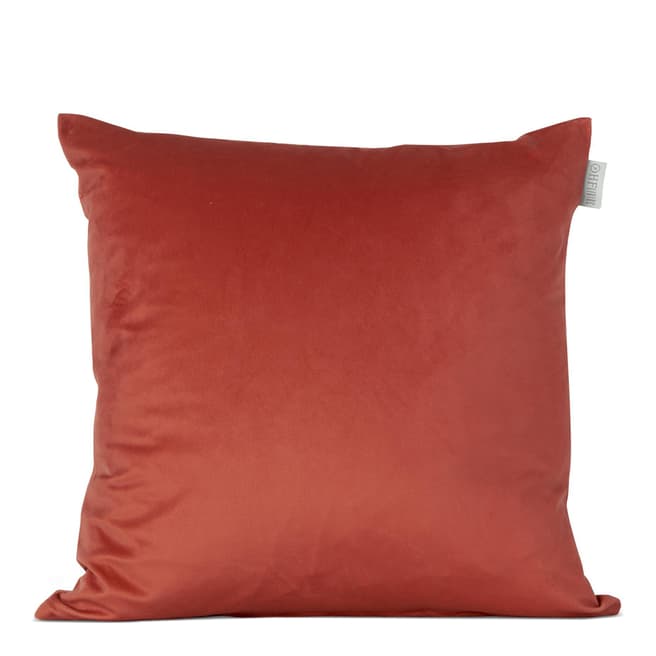 Happy Friday Orange Velvet Cushion Cover 45x45cm