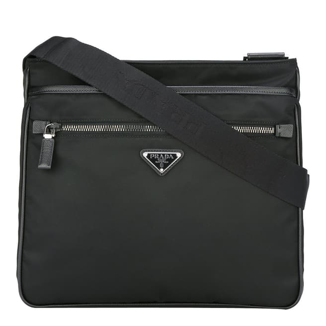 Prada Men's Black Classic Messenger Bag
