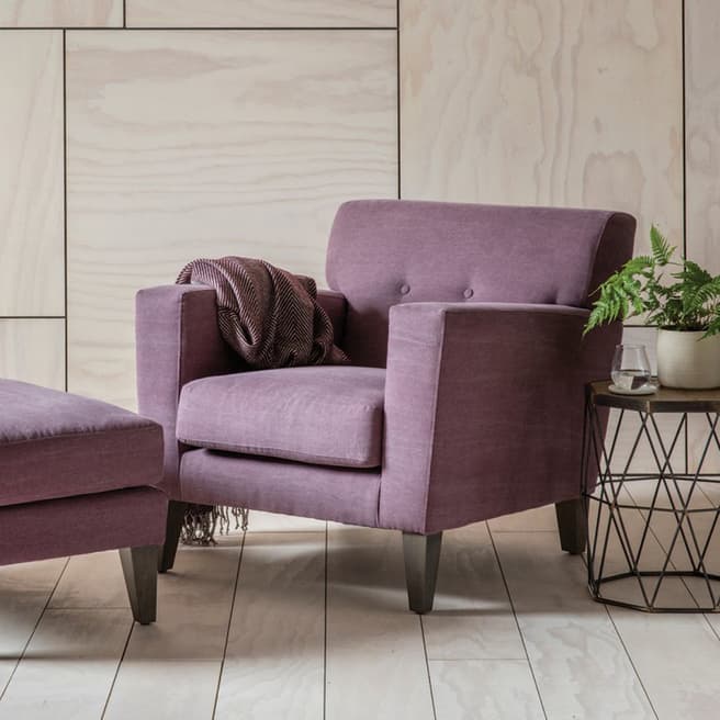 Gallery Living Shoreditch Armchair in Ranch Wine Red