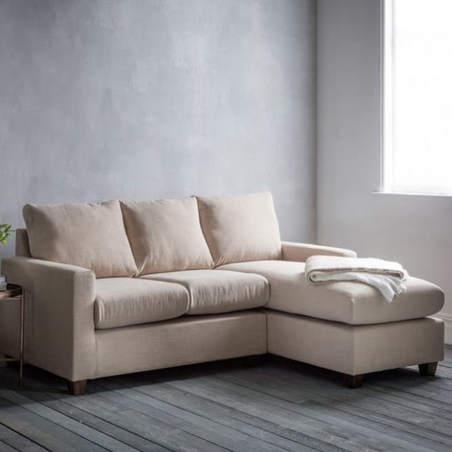 Gallery Living Stratford Left Hand Chaise Sofa in Field Beige