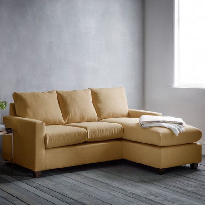 Gallery Living Stratford Left Hand Chaise Sofa in Field Ochre